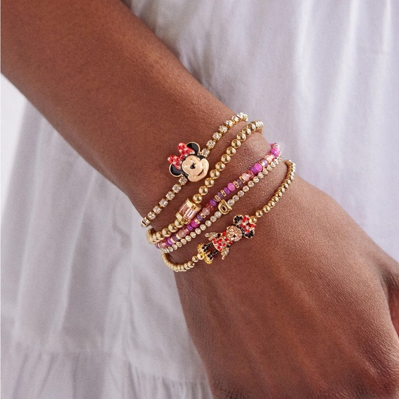 Disney Minnie Mouse Pavé Pisa Bracelet NEW - Picture 2 of 4